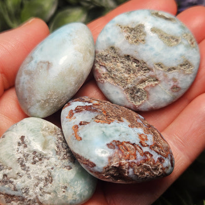 Polished Larimar Tumbled Stone, 1
