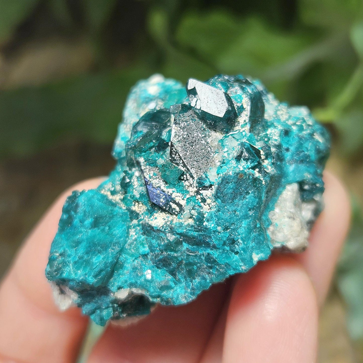 Dioptase Crystal Specimen 44.9g, Raw Green Dioptase from Congo