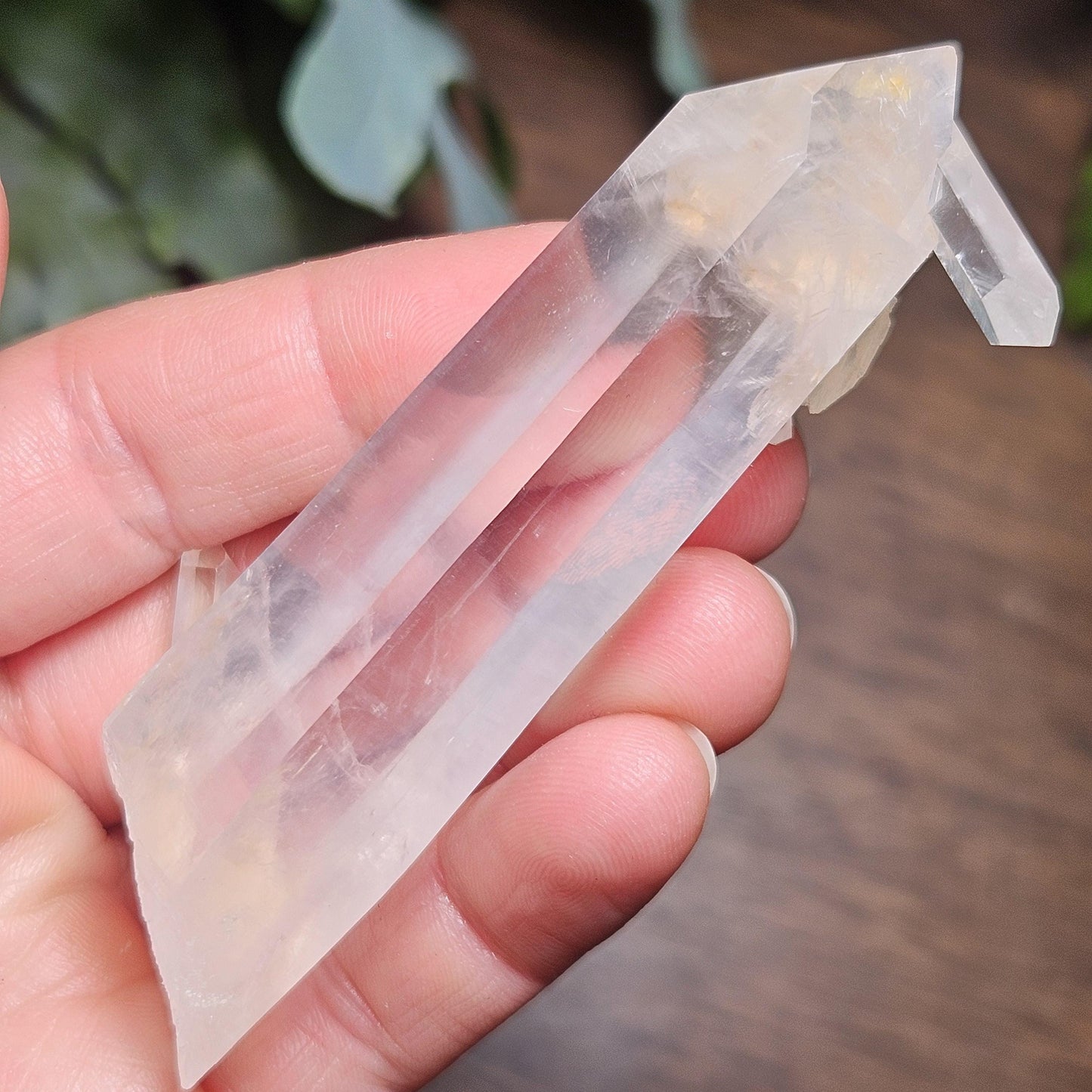Blue Smoke Quartz Crystal 62g, Colombian Blue Needle Specimen