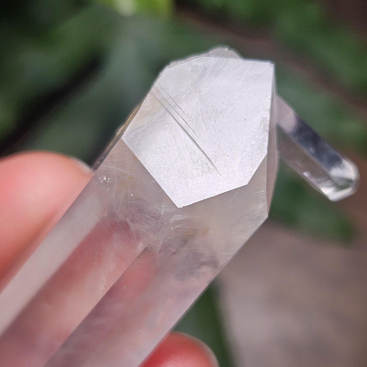 Blue Smoke Quartz Crystal 62g, Colombian Blue Needle Specimen