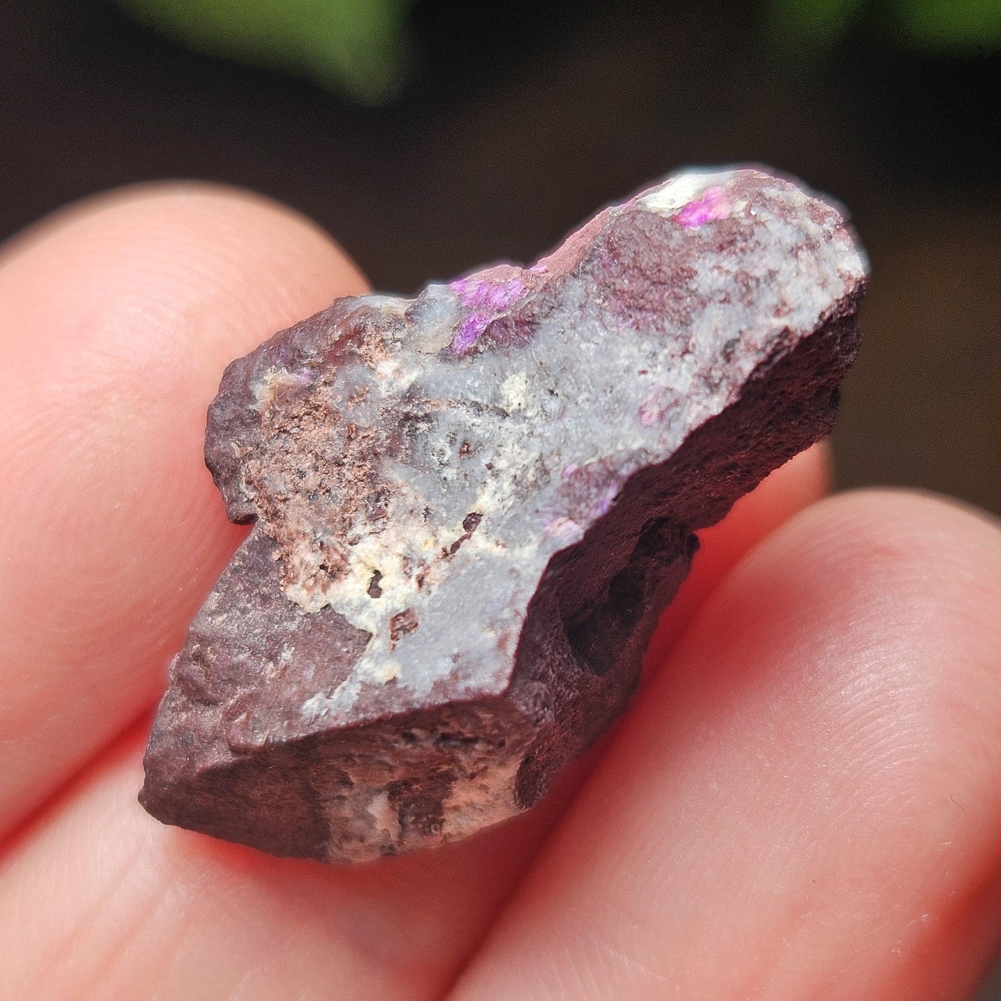 Raw Sugilite Crystal 4.0g, South African Fibrous Sugilite Specimen OLD STOCK