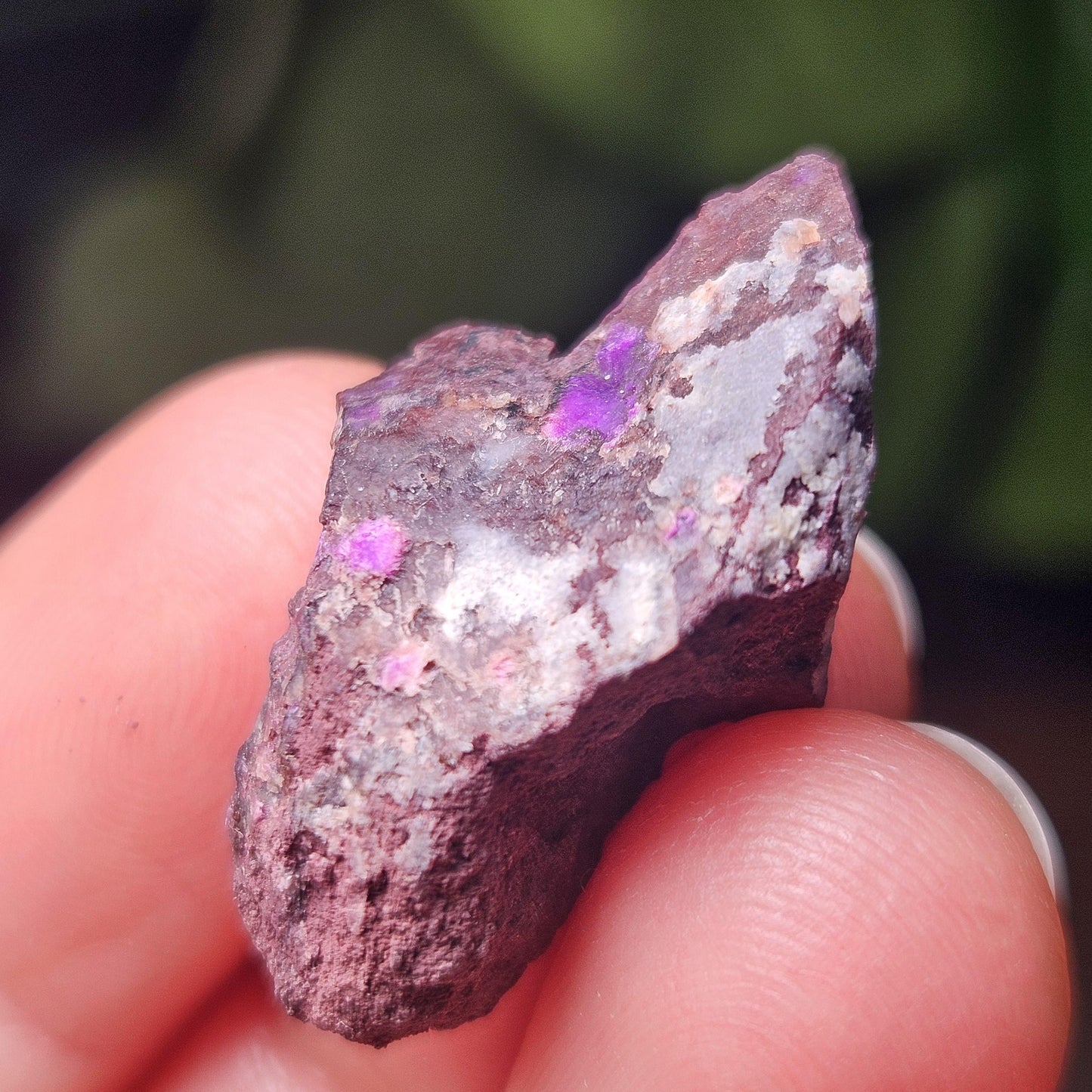 Raw Sugilite Crystal 4.0g, South African Fibrous Sugilite Specimen OLD STOCK