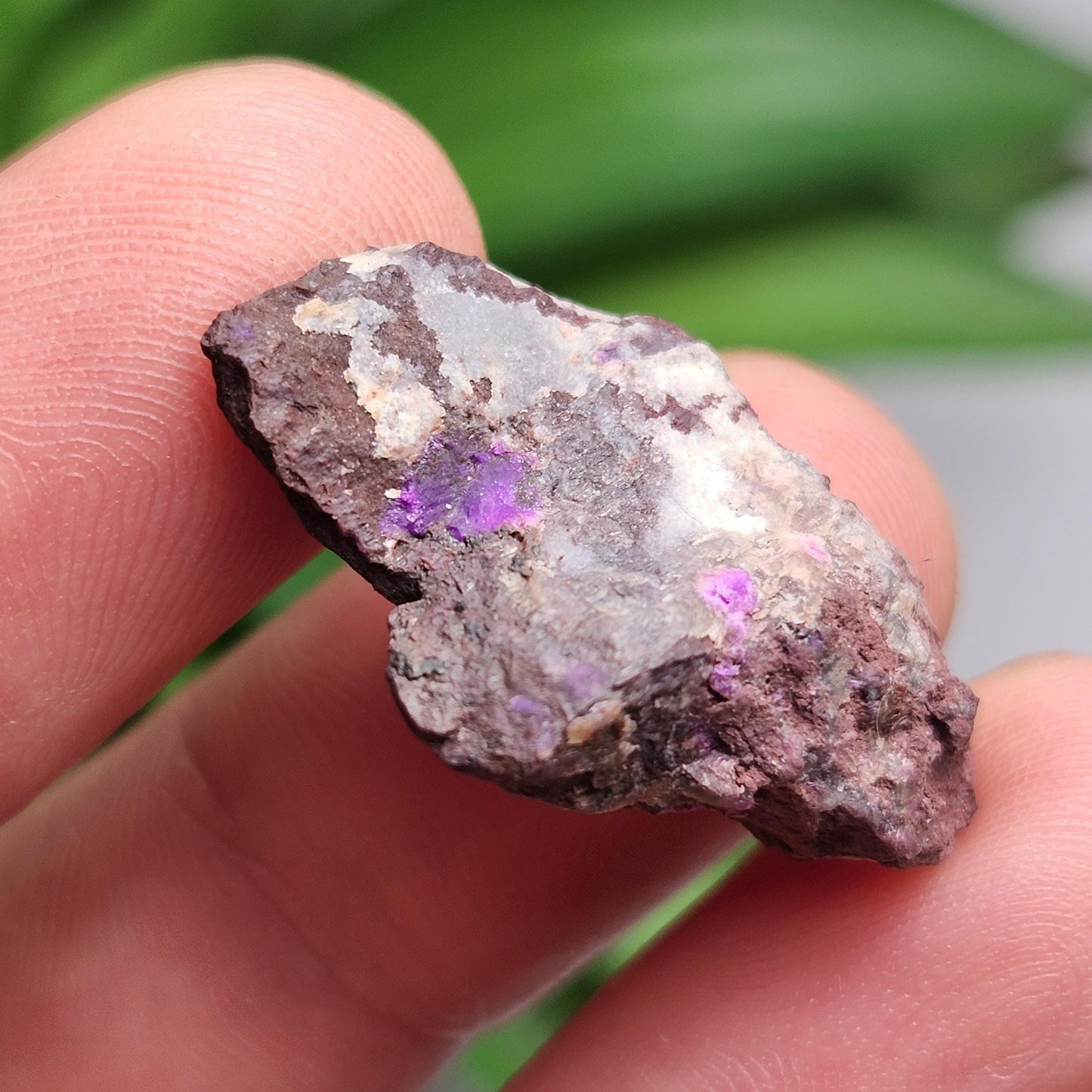 Raw Sugilite Crystal 4.0g, South African Fibrous Sugilite Specimen OLD STOCK