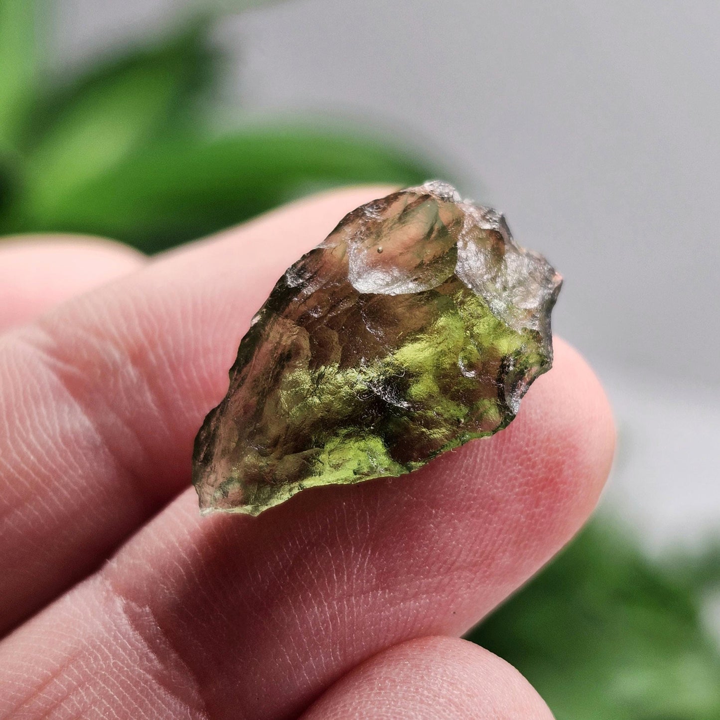 Moldavite Poison Green Specimen 1.33g, Authentic Raw Moldavite Crystal from Vrabce