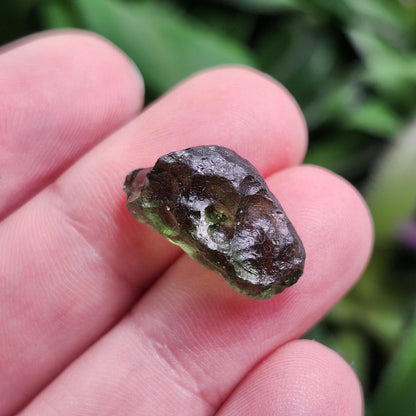Poison Green Moldavite Crystal 2.02g: Authentic Raw Moldavite Specimen
