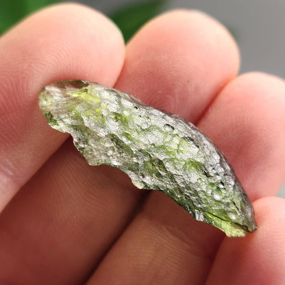 Poison Green Moldavite 2.09g, Authentic Moldavite Crystal Specimen