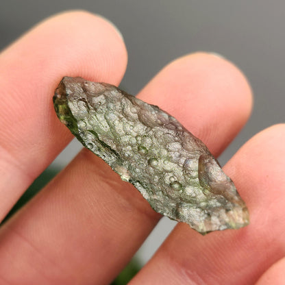 Poison Green Moldavite 2.09g, Authentic Moldavite Crystal Specimen