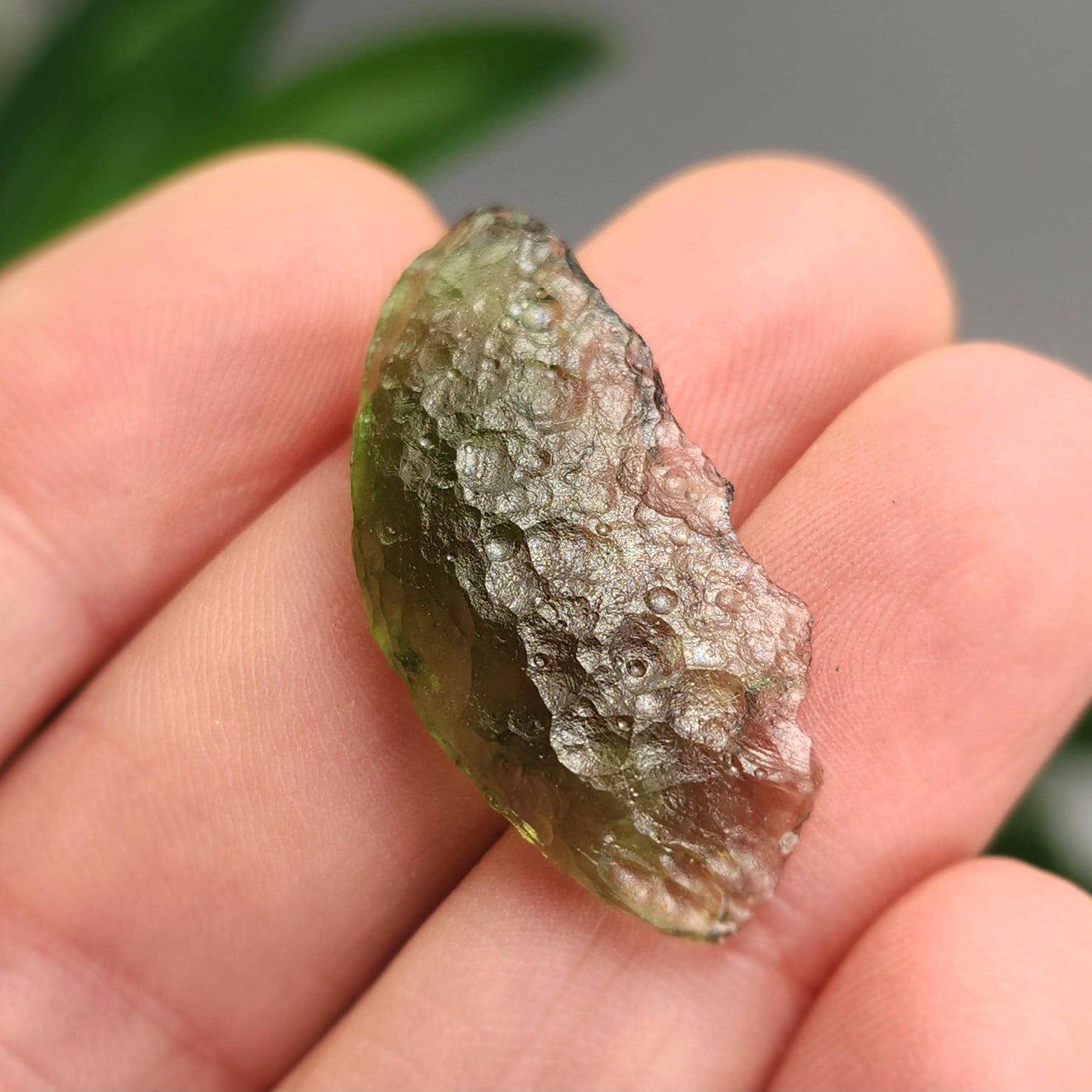 Poison Green Moldavite 2.09g, Authentic Moldavite Crystal Specimen