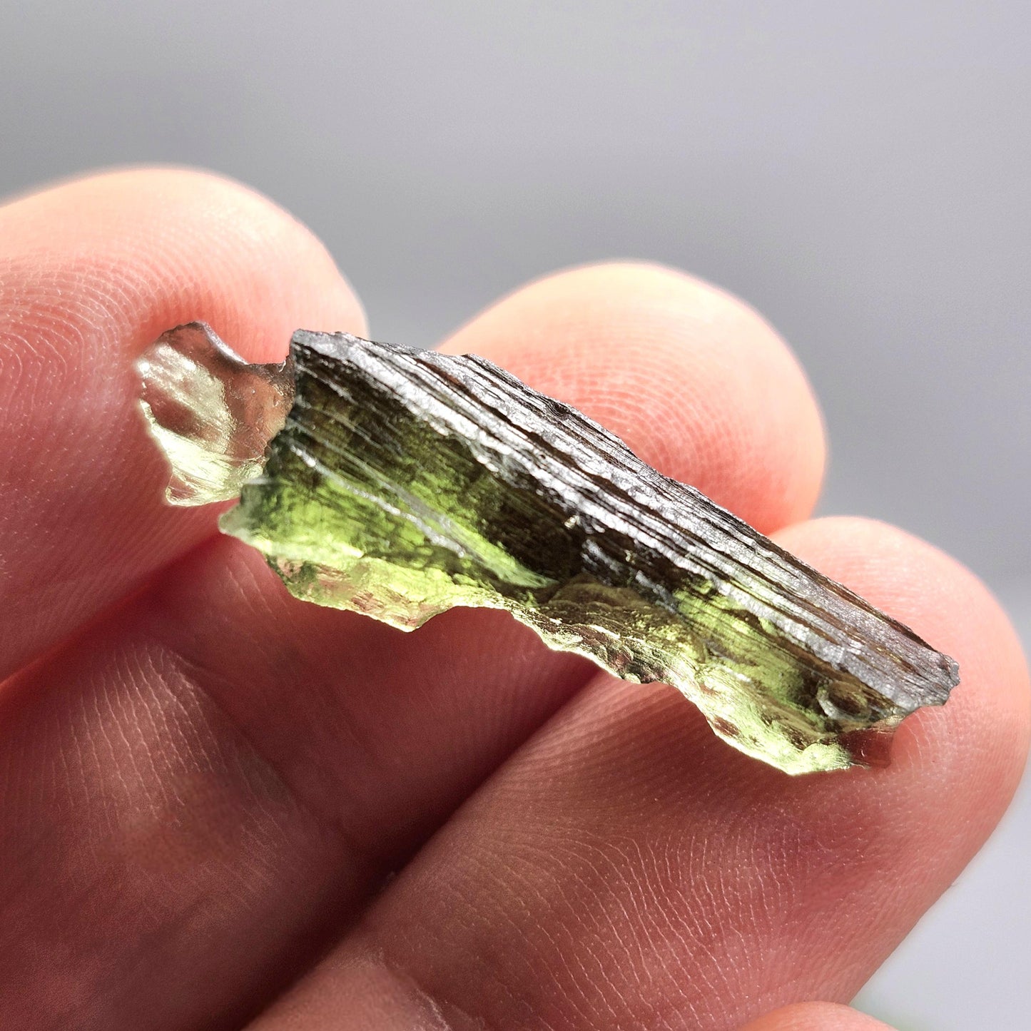 Moldavite Specimen from Vrabce 2.07g
