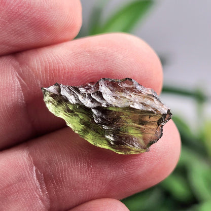 Moldavite Poison Green Specimen 1.33g, Authentic Raw Moldavite Crystal from Vrabce