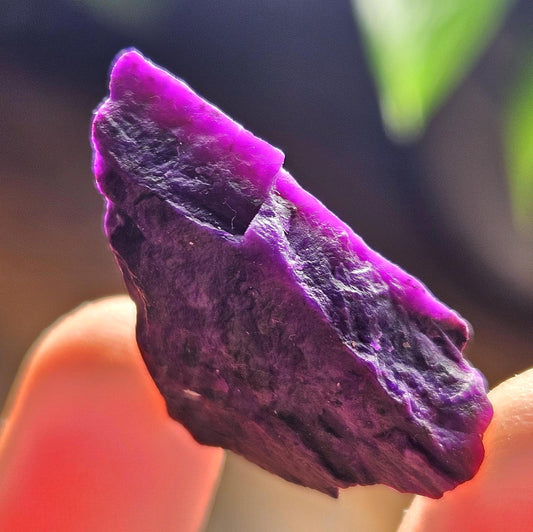 Gel Sugilite Crystal 7.25g, South African Raw Sugilite Specimen OLD STOCK