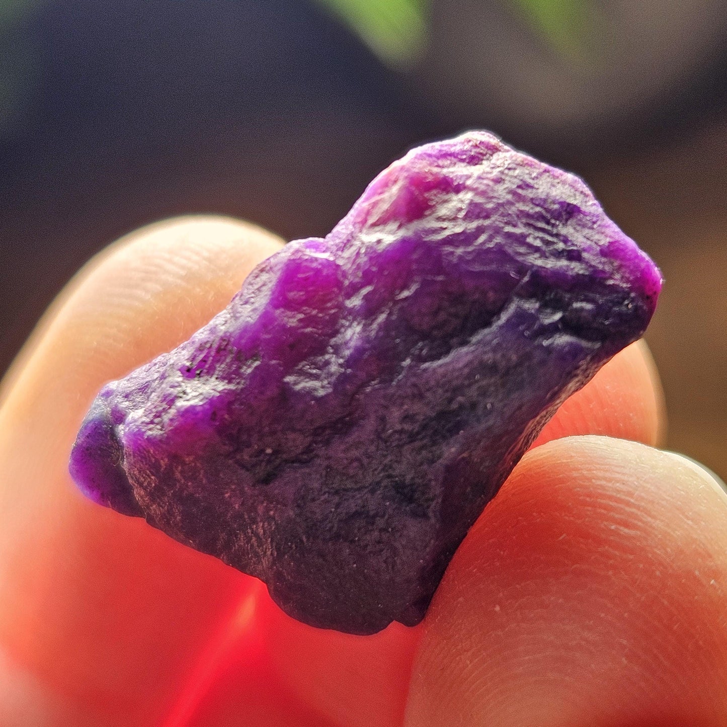 Gel Sugilite & Blue Richterite Crystal 4.93g, South African Raw Sugilite Specimen OLD STOCK
