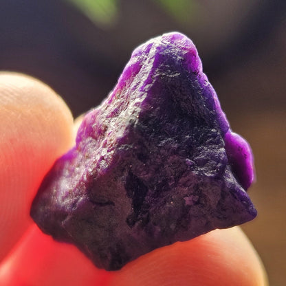 Gel Sugilite & Blue Richterite Crystal 4.93g, South African Raw Sugilite Specimen OLD STOCK