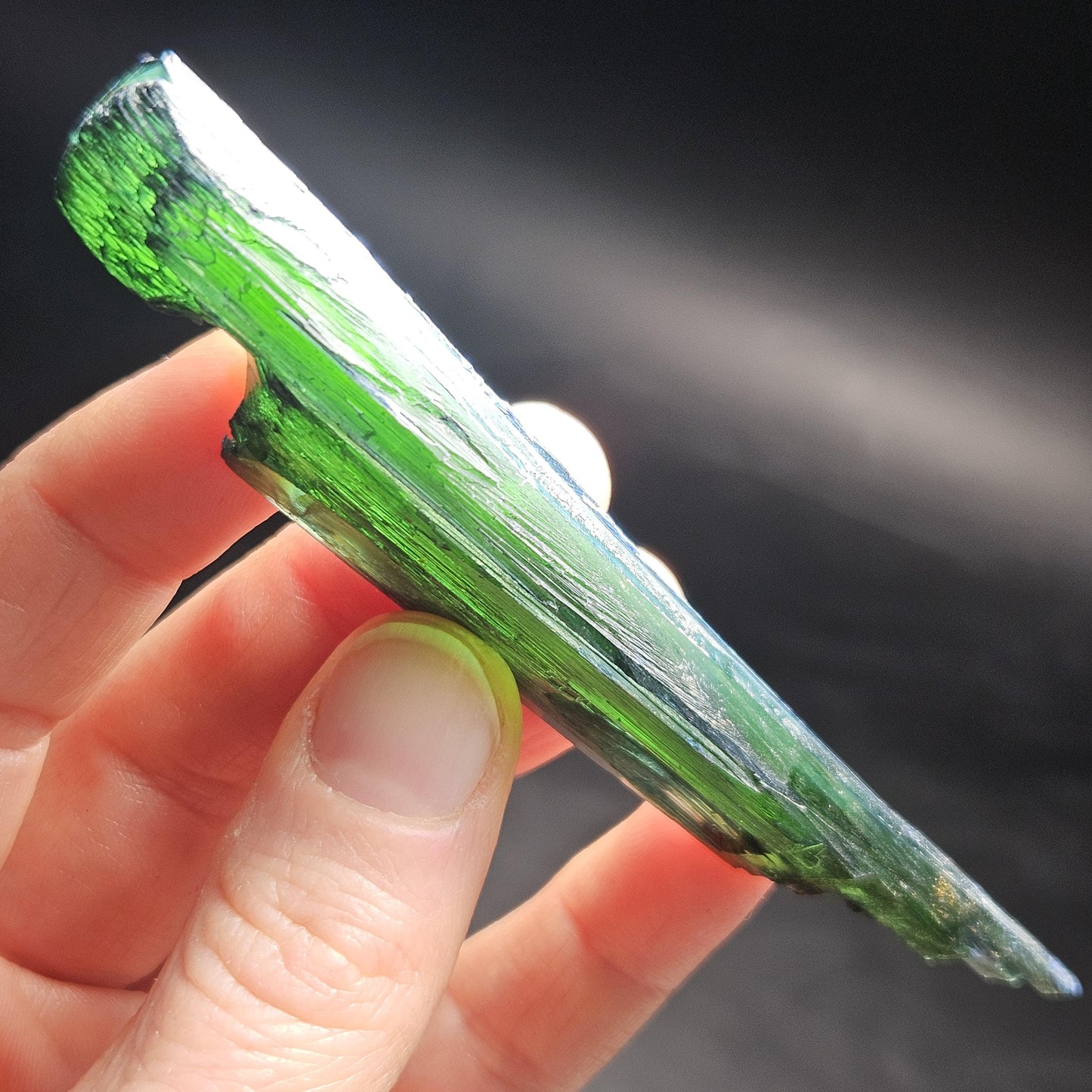 Vivianite Crystal 24.25g, Terminated Vivianite Blade Specimen from Brazil