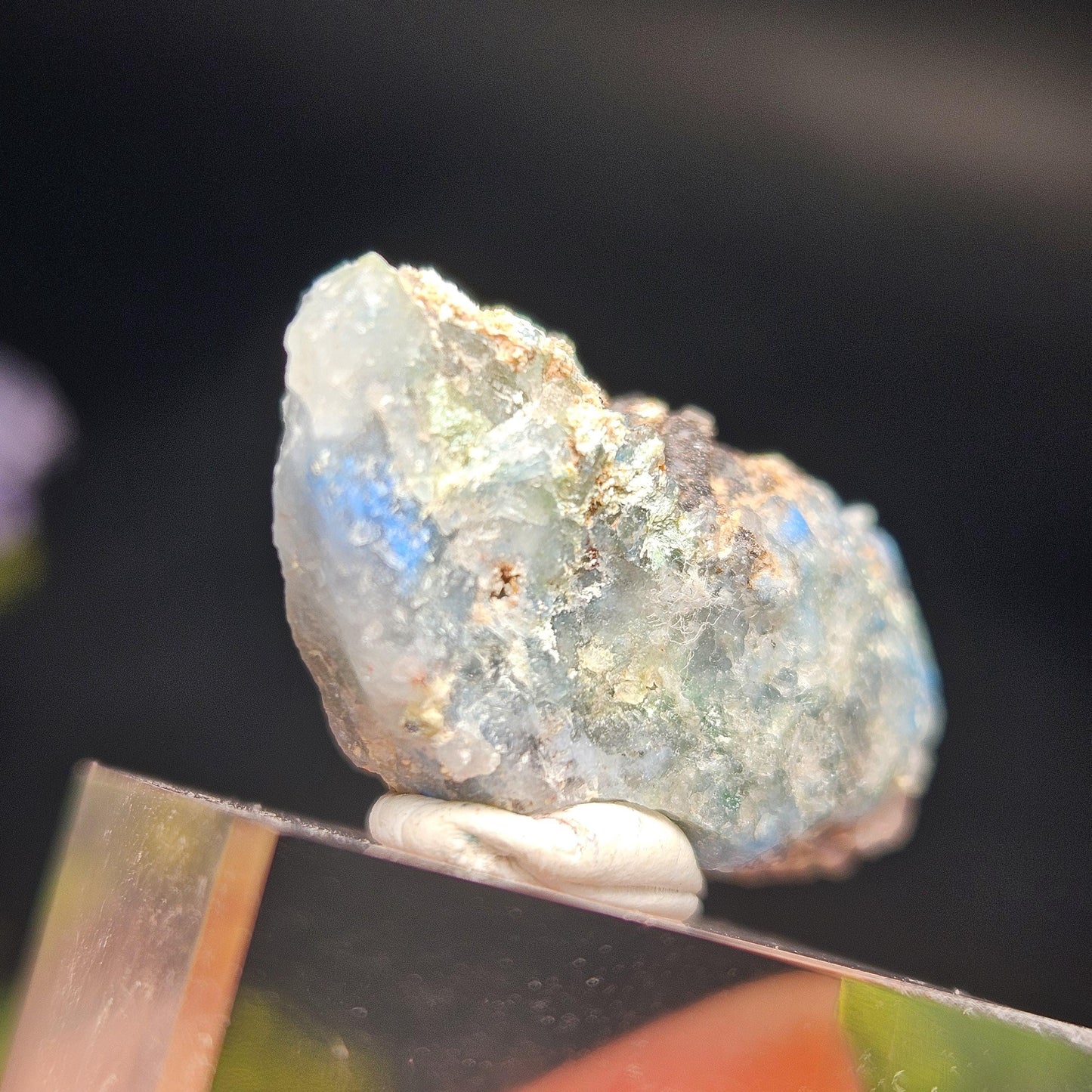 Papagoite Quartz Crystal 5.93g, Raw Stone Cluster from South Africa