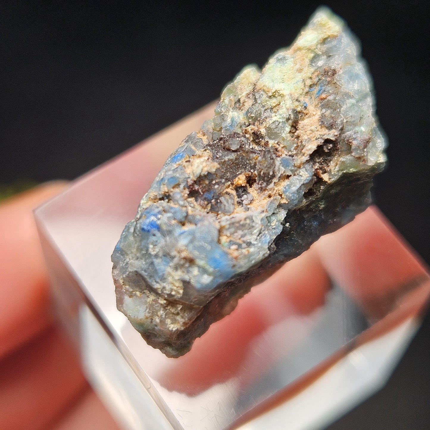 Papagoite Quartz Crystal 5.93g, Raw Stone Cluster from South Africa