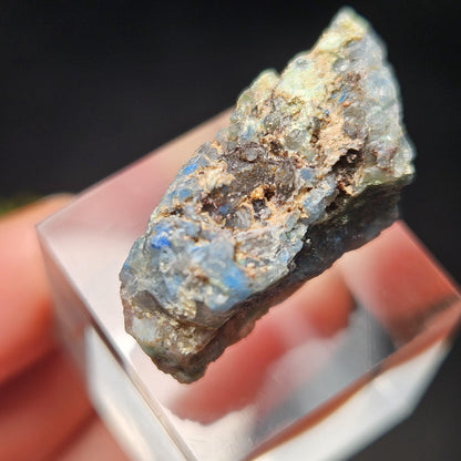 Papagoite Quartz Crystal 5.93g, Raw Stone Cluster from South Africa