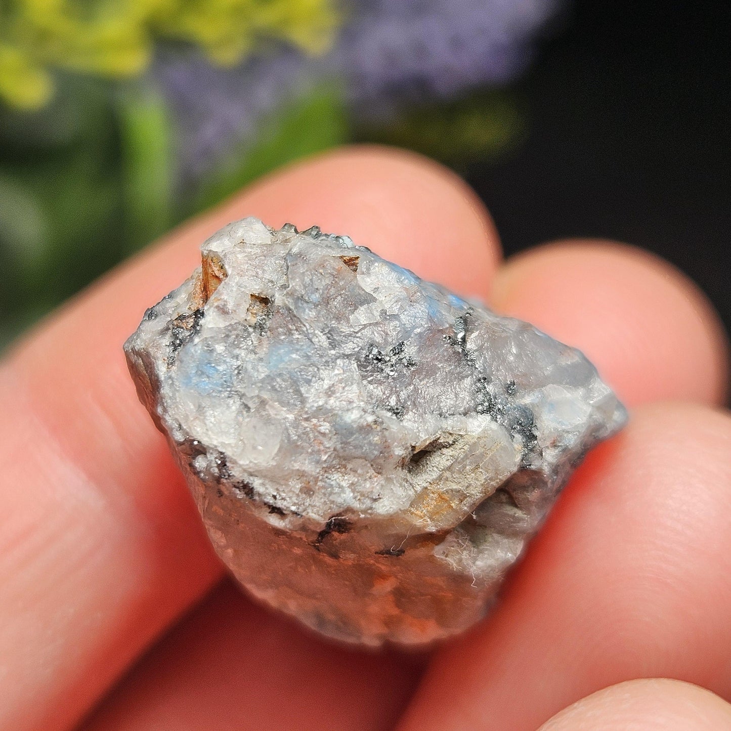 Papagoite Quartz Crystal 8.0g, Raw Stone Cluster from South Africa