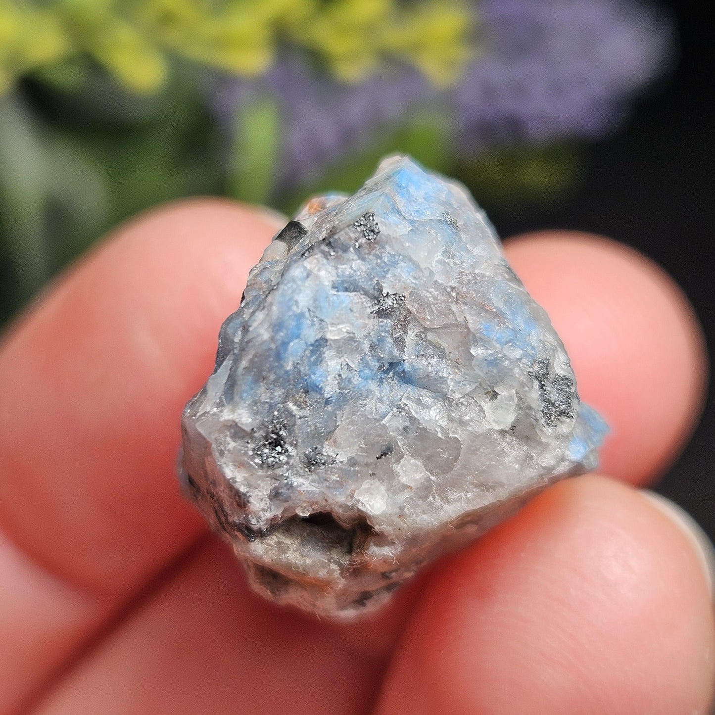 Papagoite Quartz Crystal 8.0g, Raw Stone Cluster from South Africa