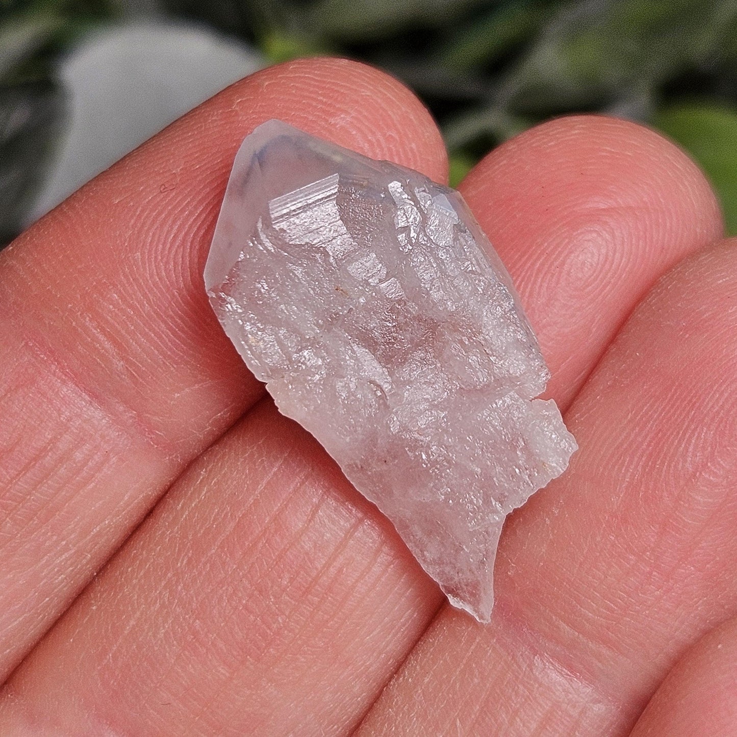 Papagoite Quartz Crystal 2.6g, Raw Terminated Stone from South Africa