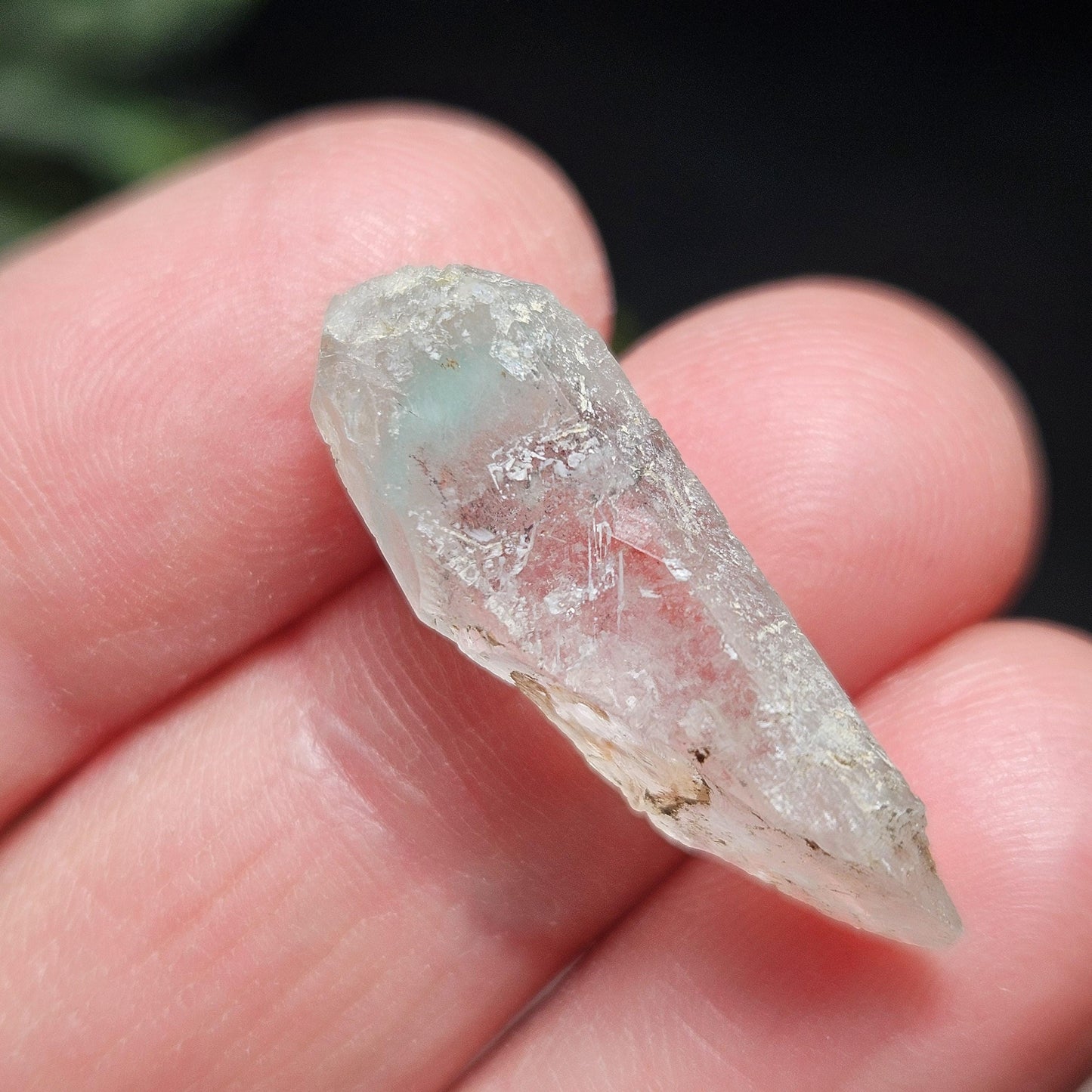 Ajoite Quartz Crystal 2.04g