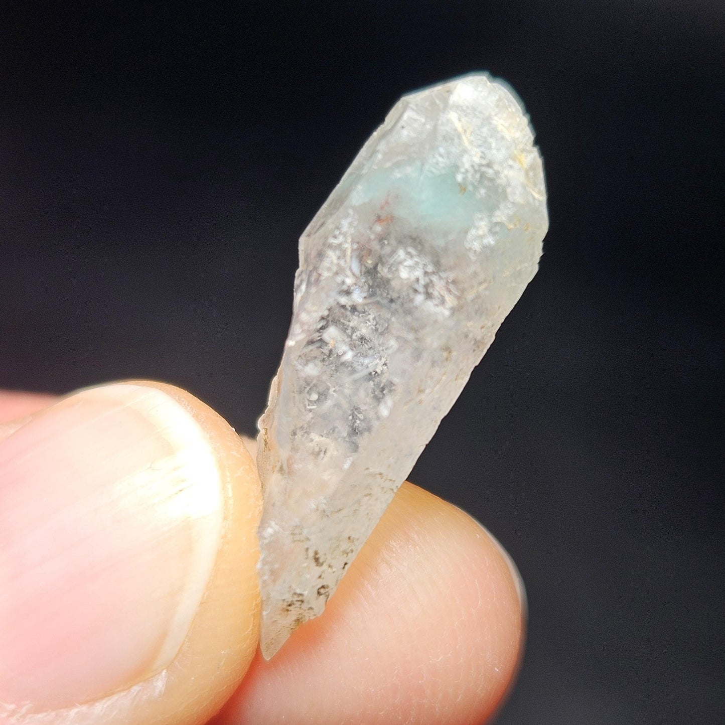 Ajoite Quartz Crystal 2.04g