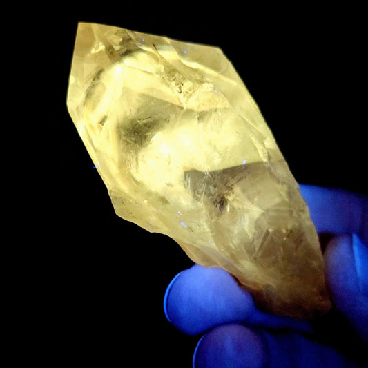 UV Phantom Powellite Amethyst 58g, Bahia Brazil Crystal