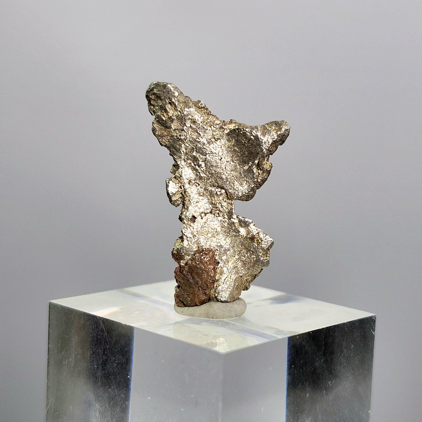 Native Silver Nugget 4.2g, Michigan "Halfbreed" Native Silver & Copper Ore