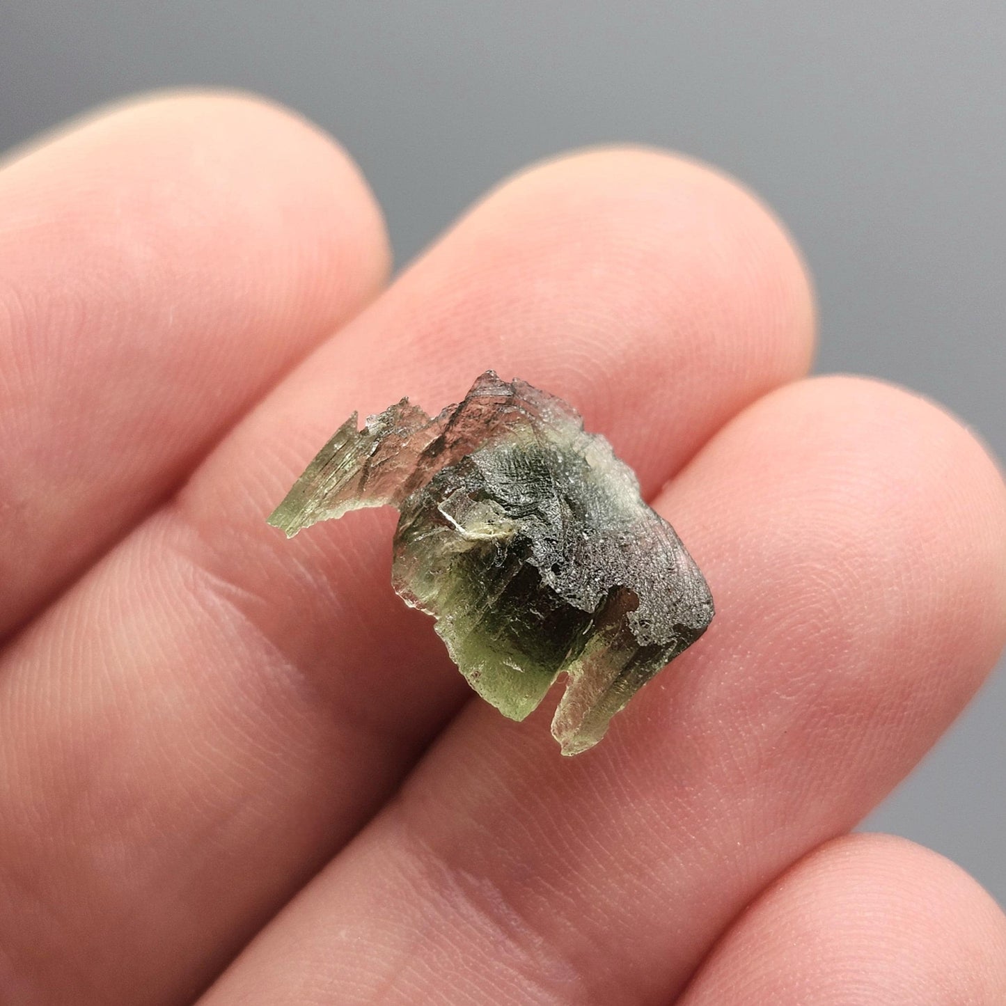 Moldavite Angel Chiming Tektite .73g, Genuine Moldavite