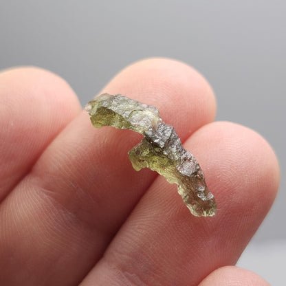 Moldavite Angel Chiming Tektite .49g, Genuine Moldavite