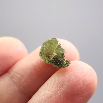 Moldavite Angel Chiming Tektite 0.72g, Genuine Moldavite