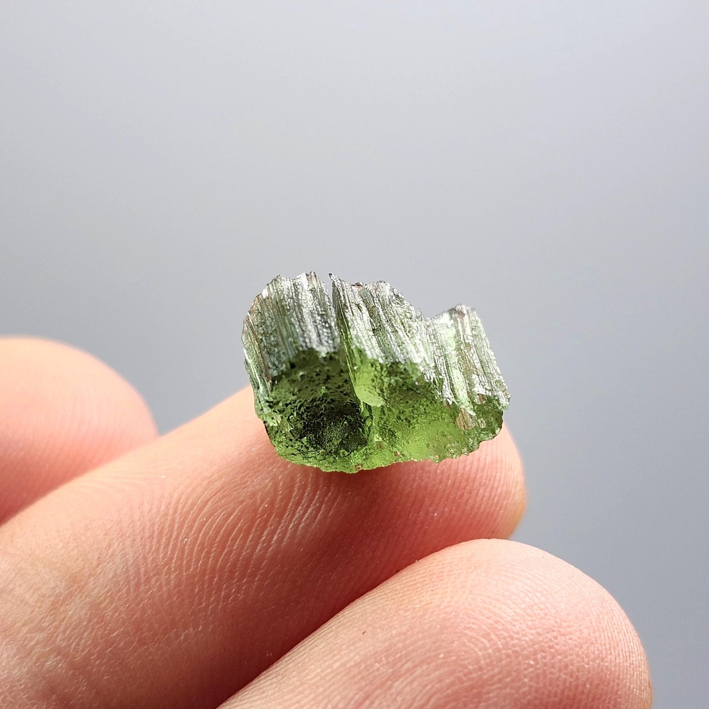 Moldavite Angel Chiming Tektite 0.72g, Genuine Moldavite