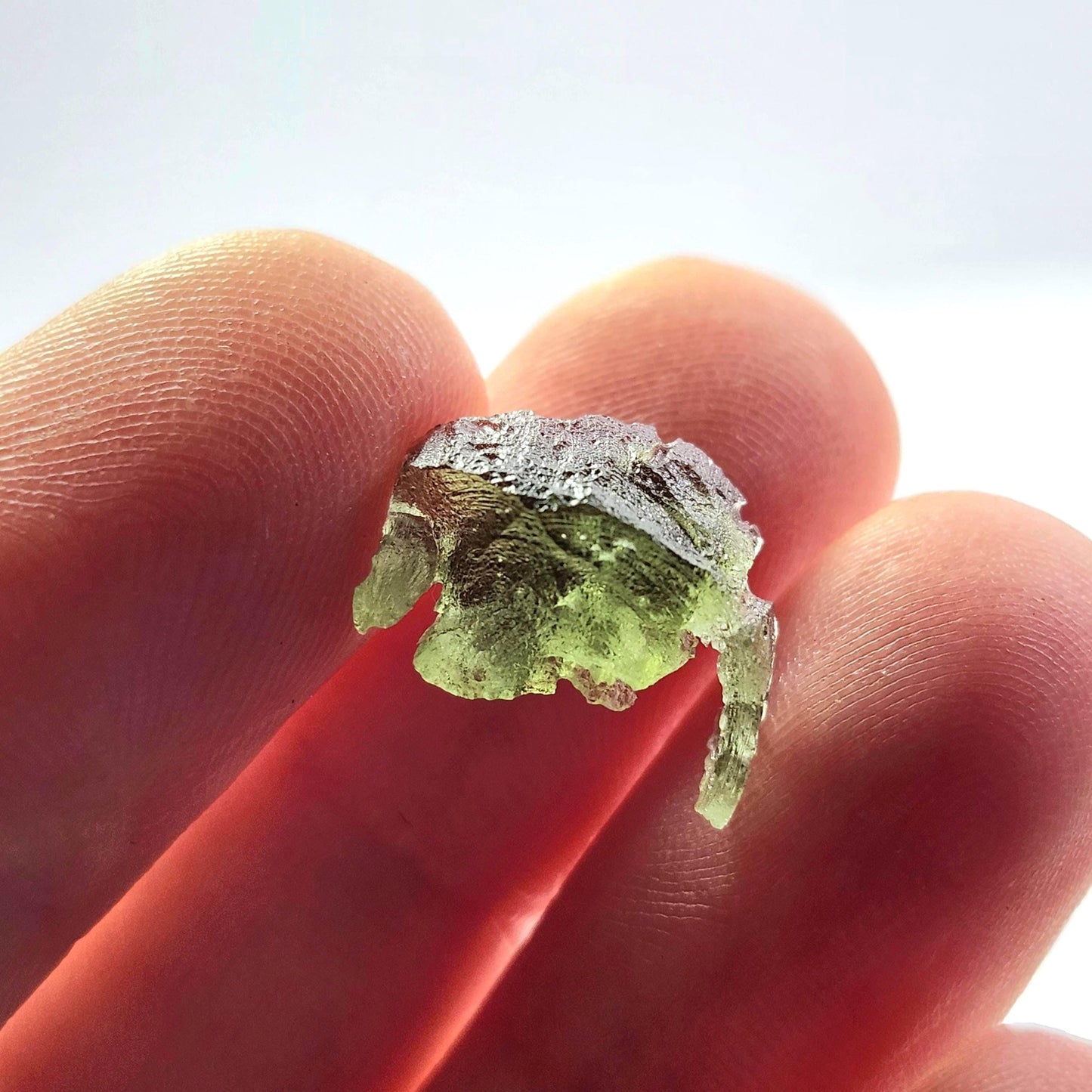 Moldavite Angel Chiming Tektite .73g, Genuine Moldavite