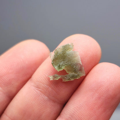 Moldavite Angel Chiming Tektite .45g, Genuine Moldavite Crystal Specimen
