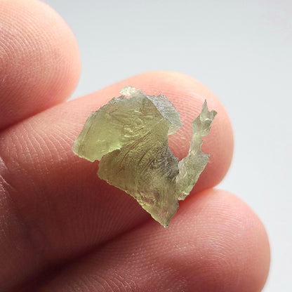 Moldavite Angel Chiming Tektite .45g, Genuine Moldavite Crystal Specimen