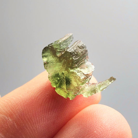 Moldavite Angel Chiming Tektite .73g, Genuine Moldavite