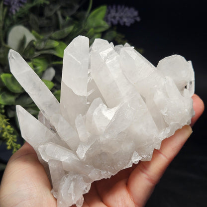 Arkansas Quartz Crystal Cluster 467g, Spiky Self