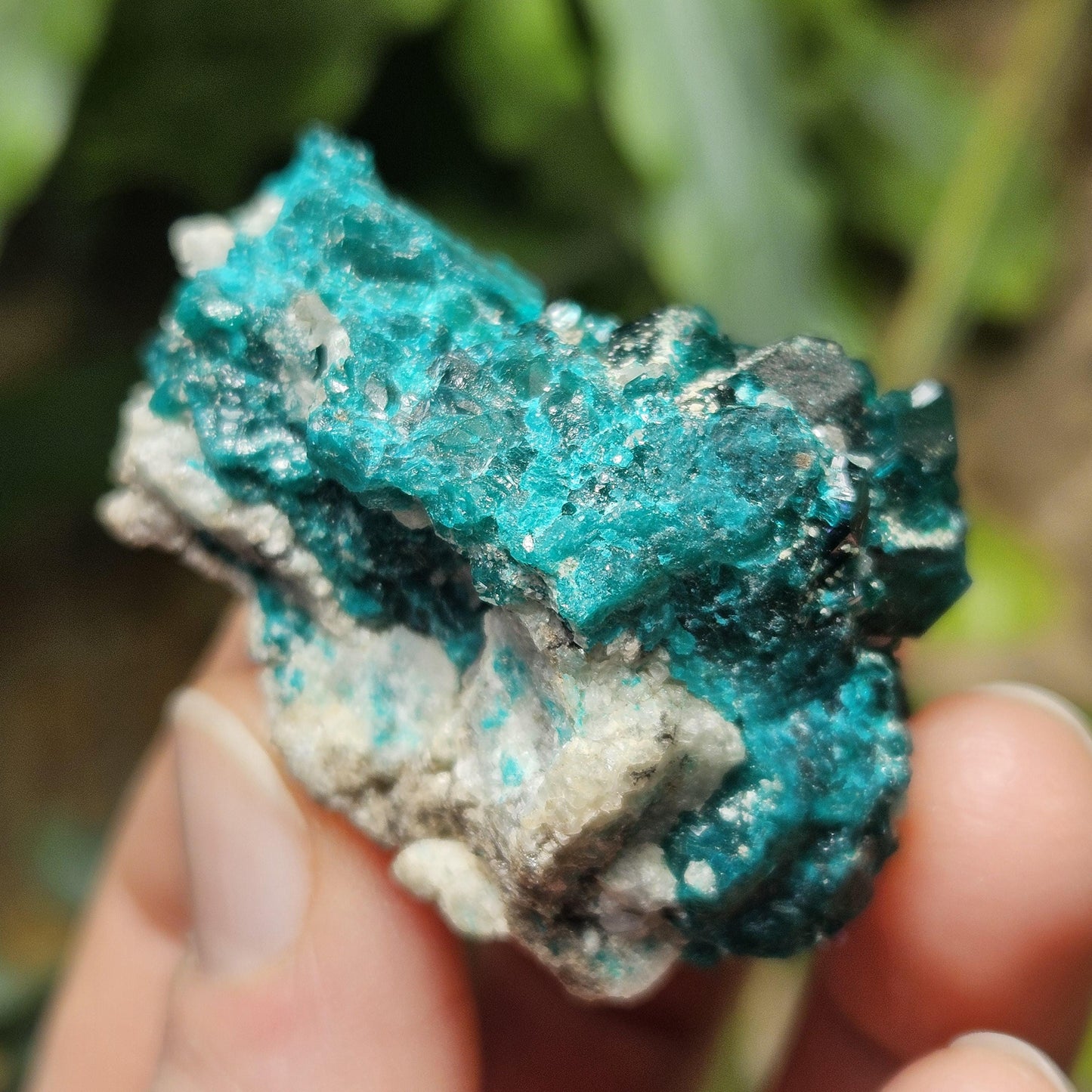 Dioptase Crystal Specimen 44.9g, Raw Green Dioptase from Congo