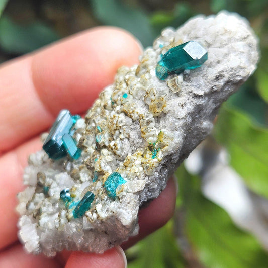 Dioptase Crystal Specimen 27.9g, Raw Green Dioptase Stone Cluster