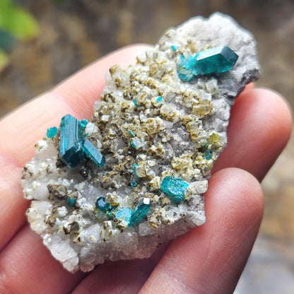 Dioptase Crystal Specimen 27.9g, Raw Green Dioptase Stone Cluster