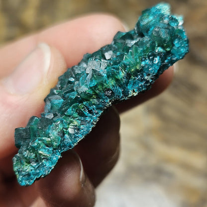 Dioptase Crystal Cluster 18.4g, Raw Dioptase Stone Specimen from Congo