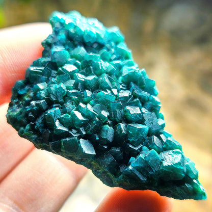 Dioptase Crystal Cluster 18.4g, Raw Dioptase Stone Specimen from Congo