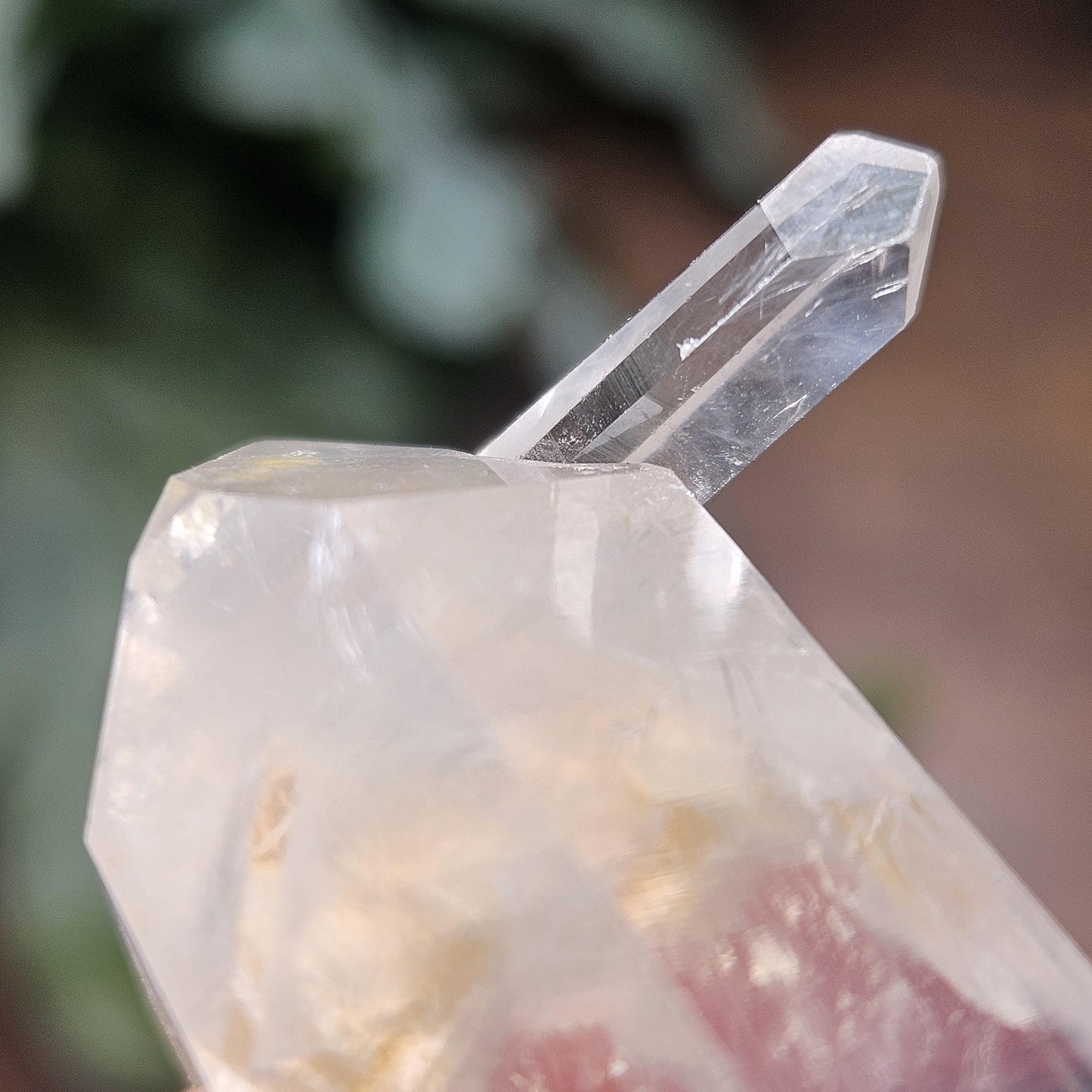Blue Smoke Quartz Crystal 62g, Colombian Blue Needle Specimen