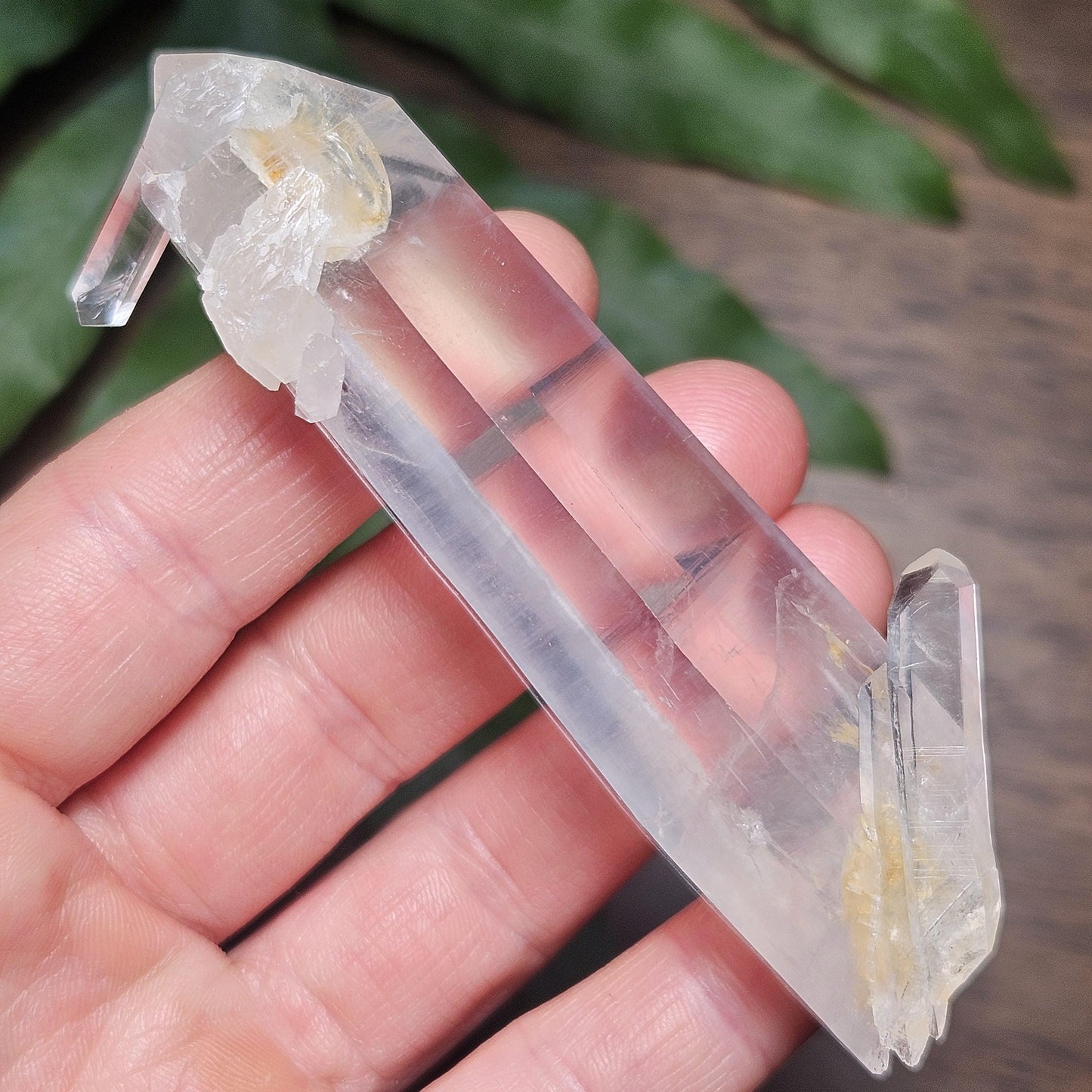 Blue Smoke Quartz Crystal 62g, Colombian Blue Needle Specimen
