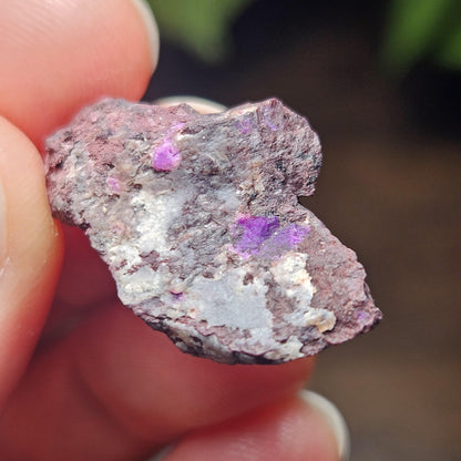 Raw Sugilite Crystal 4.0g, South African Fibrous Sugilite Specimen OLD STOCK