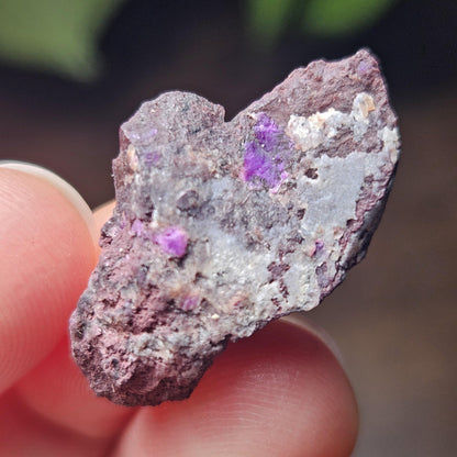 Raw Sugilite Crystal 4.0g, South African Fibrous Sugilite Specimen OLD STOCK