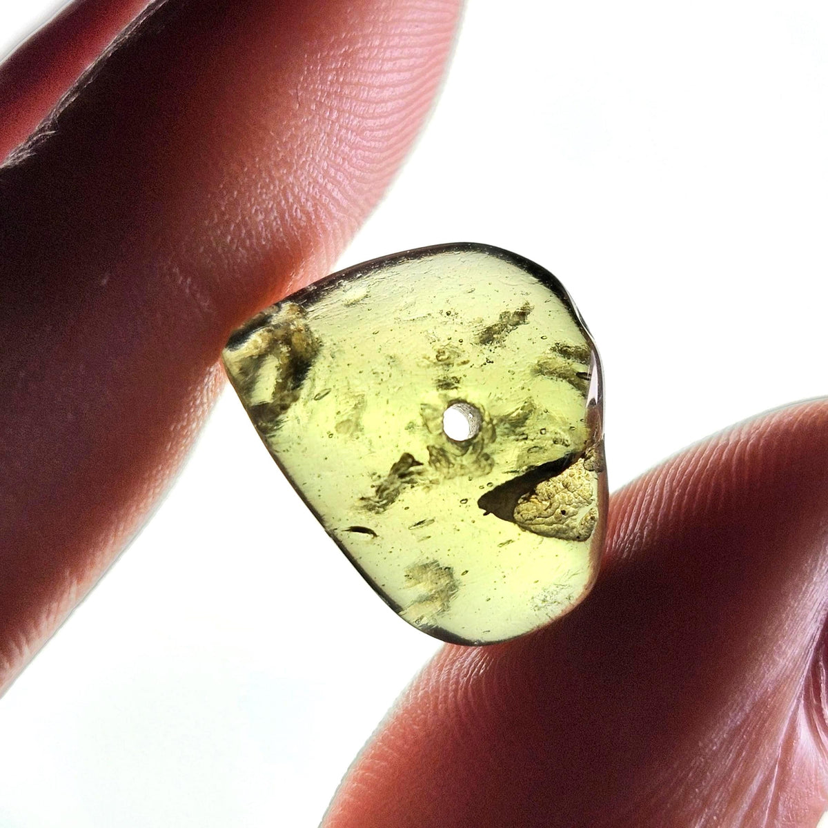 Genuine Moldavite Bead 1.70g, Authentic Moldavite Crystal, Jewelry Making Bead