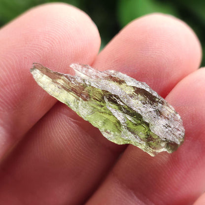 Moldavite Specimen 1.33g, Authentic Moldavite Crystal from Czech Republic