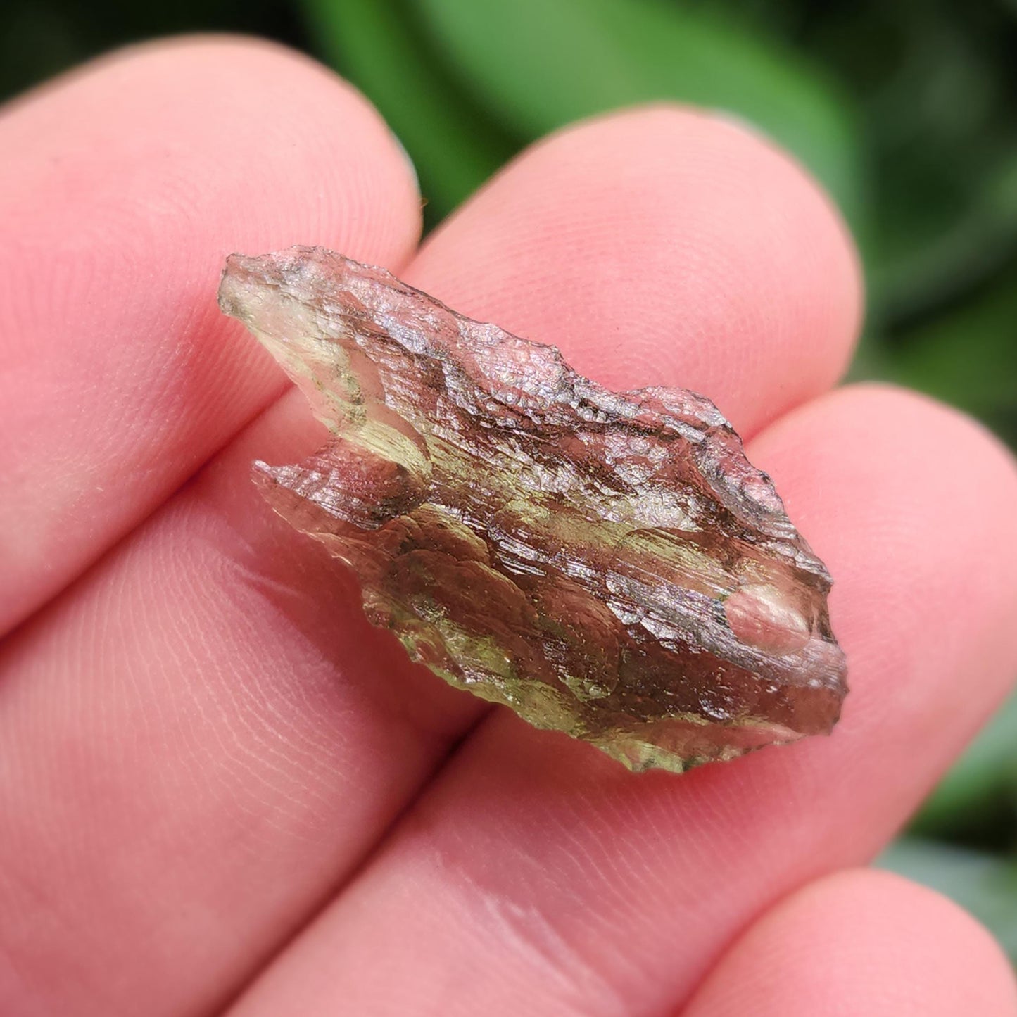 Moldavite Specimen 1.33g, Authentic Moldavite Crystal from Czech Republic