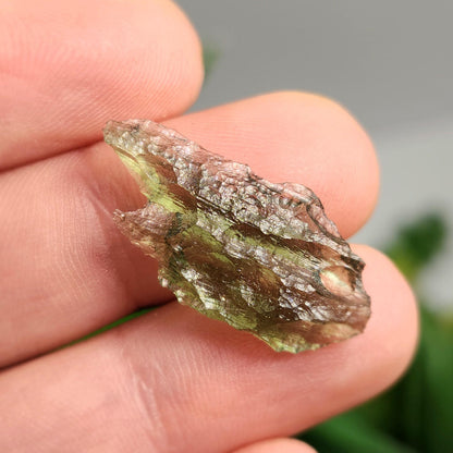 Moldavite Specimen 1.33g, Authentic Moldavite Crystal from Czech Republic